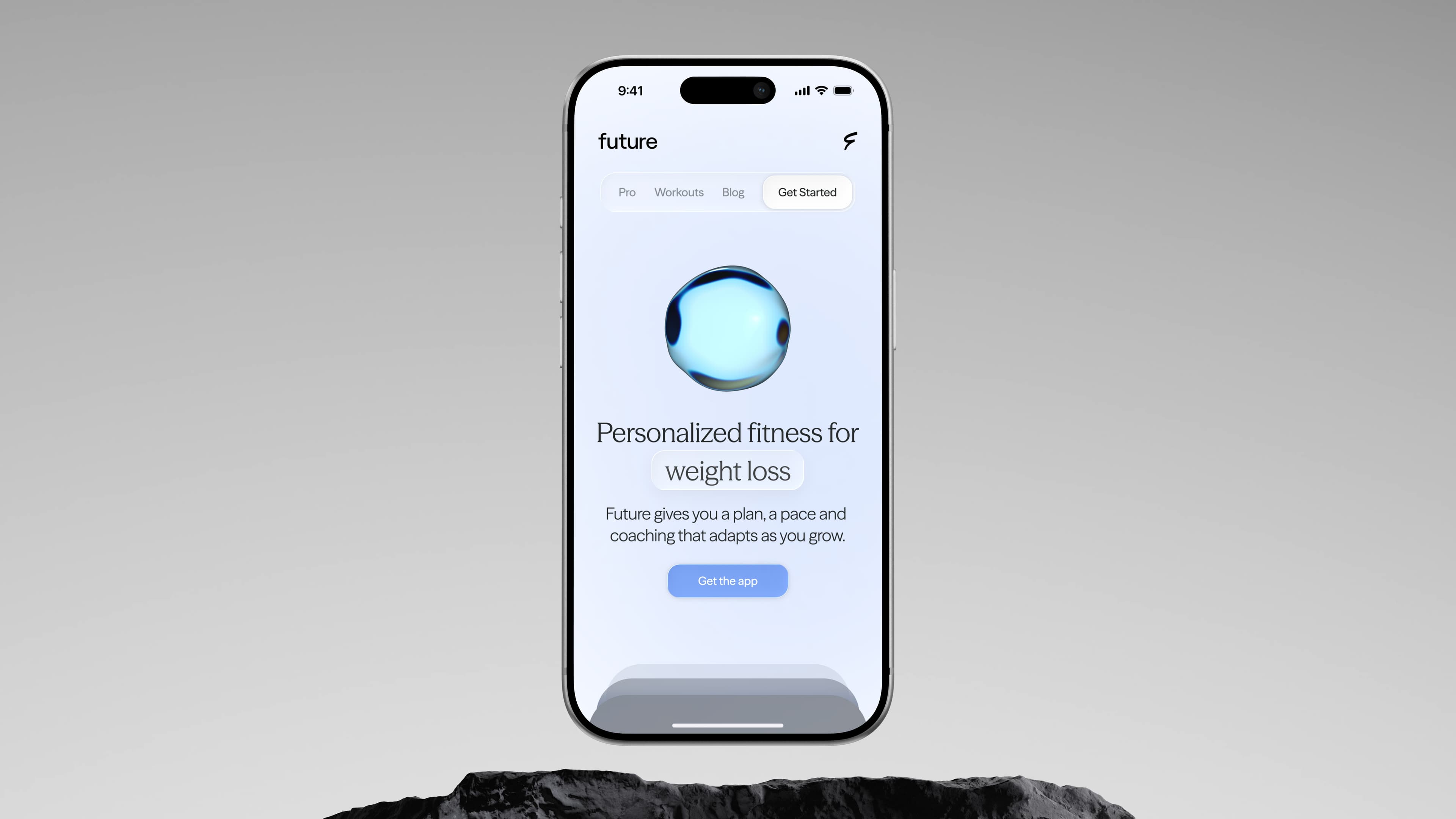 Future. The vision for the future of personal fitness.